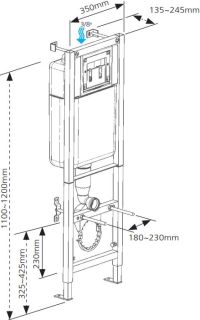 Комплект Cersanit 64230 NATURE CO DPL EO + BLACK + LEON ХРОМ ГЛЯНЦЕВЫЙ
